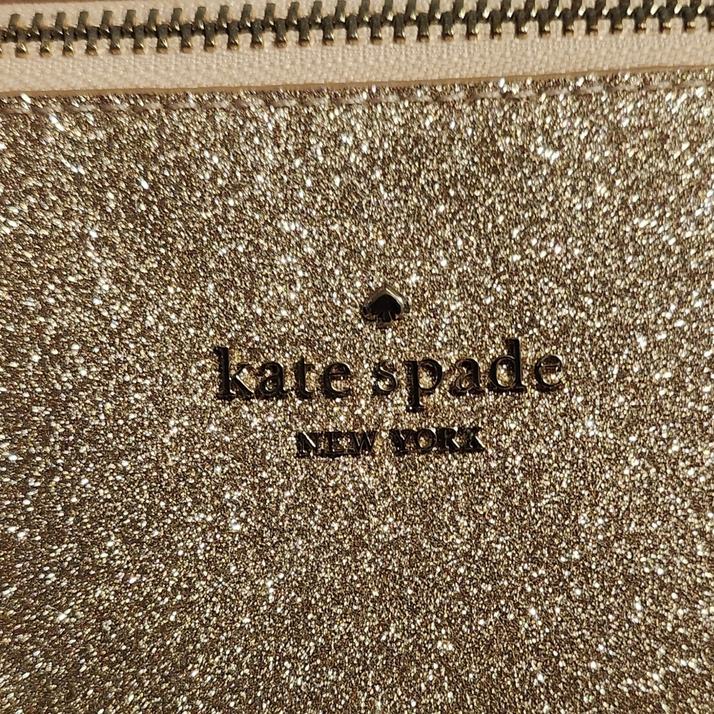 Kate Spade Gold Glitter  Hand Bag - Picture 3 of 9